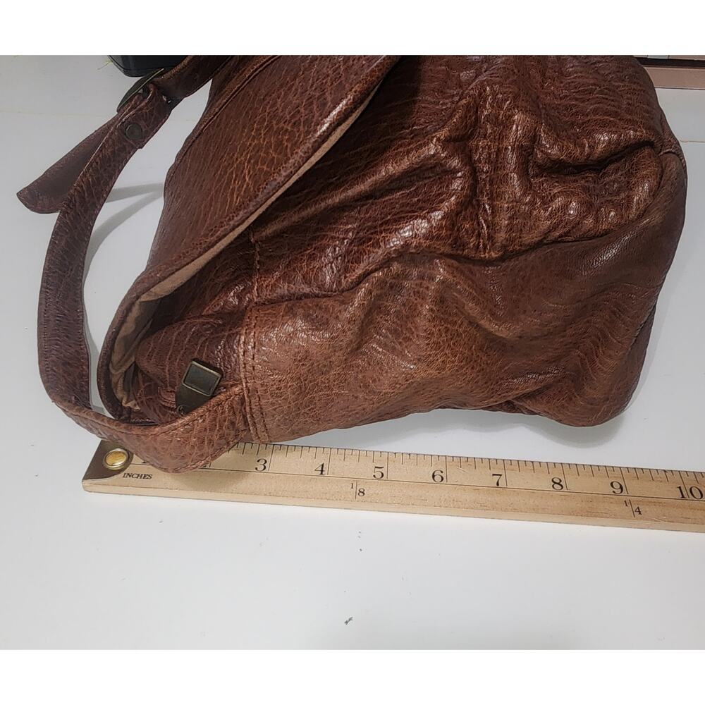 vintage Wilsons Leather brown textured messenger crossbody bag - Picture 8 of 14